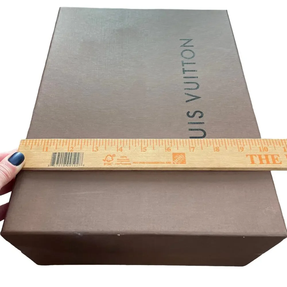 Louis Vuitton Gift Box Authentic Large Empty Storage Brown Imperfect READ